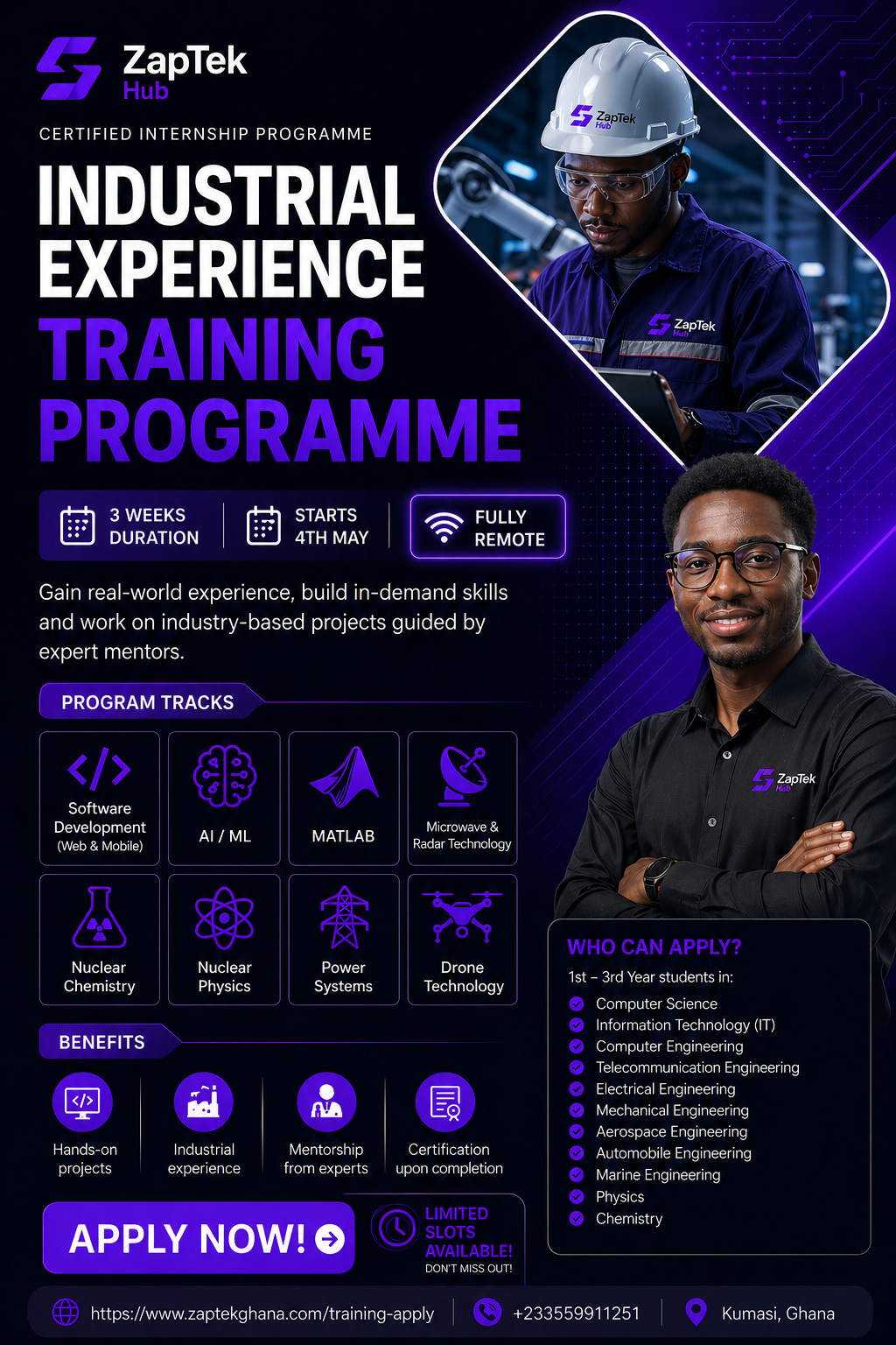 Industrial Training Flyer